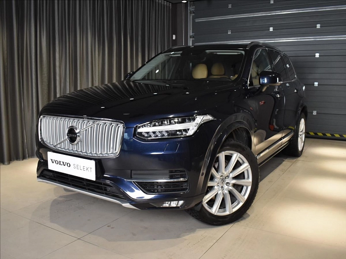 Volvo XC90 2,0 D5 AWD INS BLIS,HEADUP 165 kW automat modrá