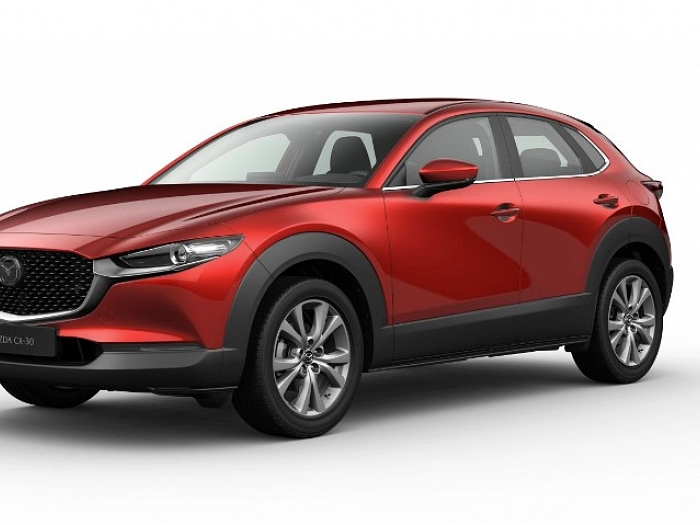 Mazda CX-30 2.0 SKY-G122k,AT,FWD,Exc.-line/DESI SKY-G122 90 kW automat SOUL RED CRYSTAL