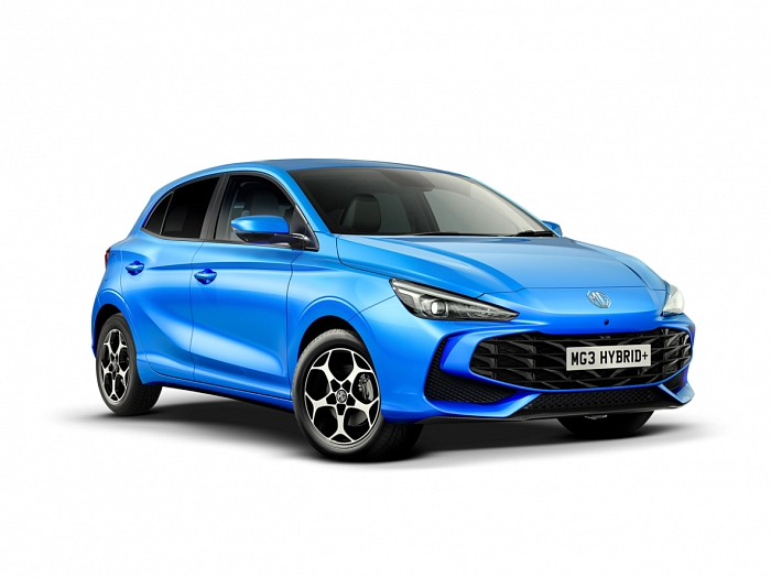 MG 3 HEV 1.5  AT, EXCLUSIVE 1.5 HEV 140 kW automat Como Blue