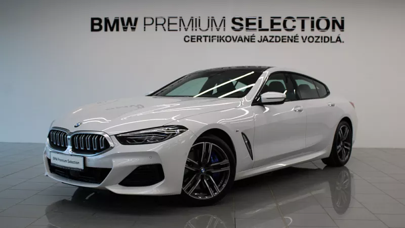 BMW 840i xDrive Gran Coupé 250 kW automat mineral-weiss metallic